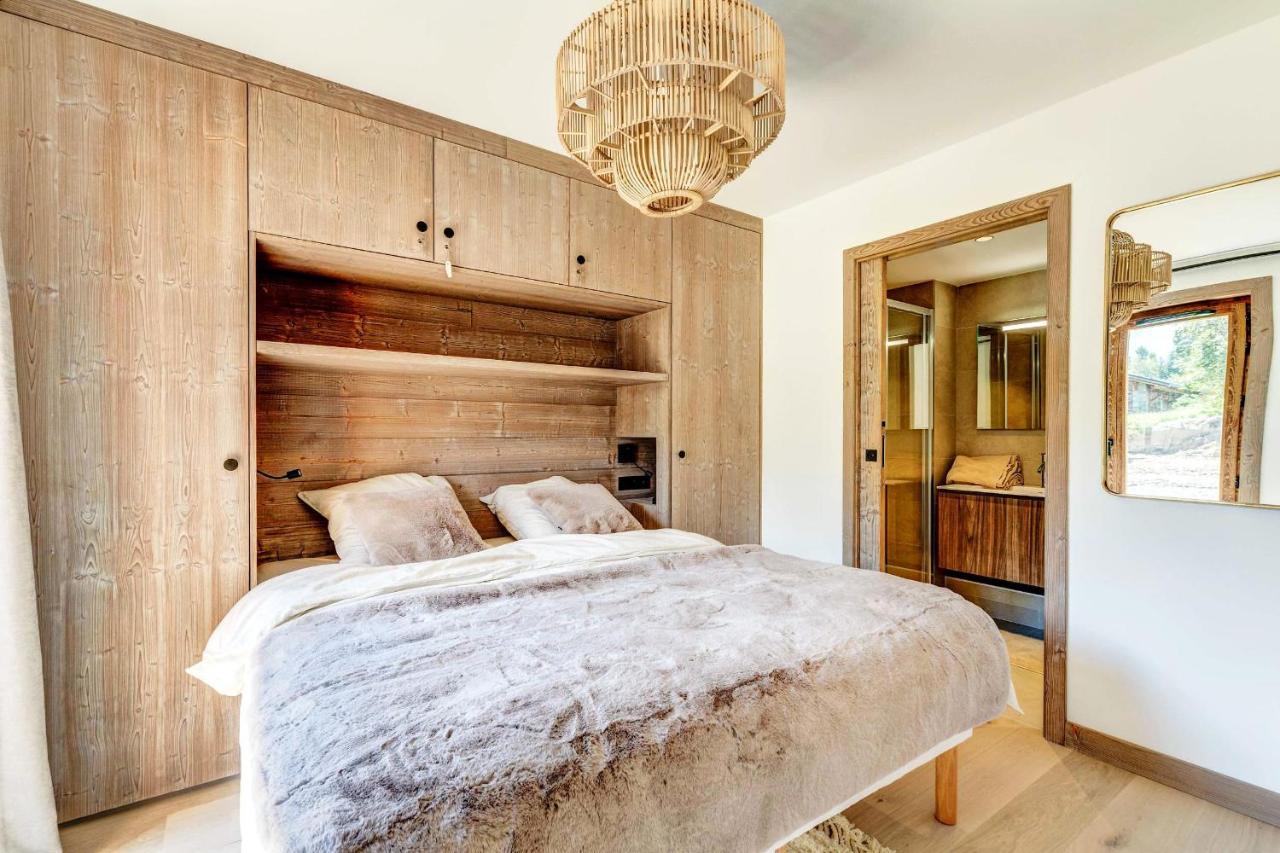 4-Room Apartment With Garden, Gym And Shared Spa Megève Kültér fotó