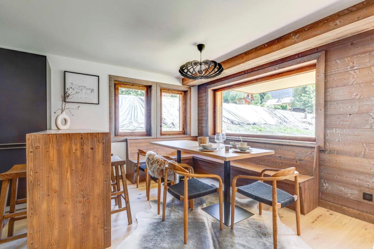 4-Room Apartment With Garden, Gym And Shared Spa Megève Kültér fotó