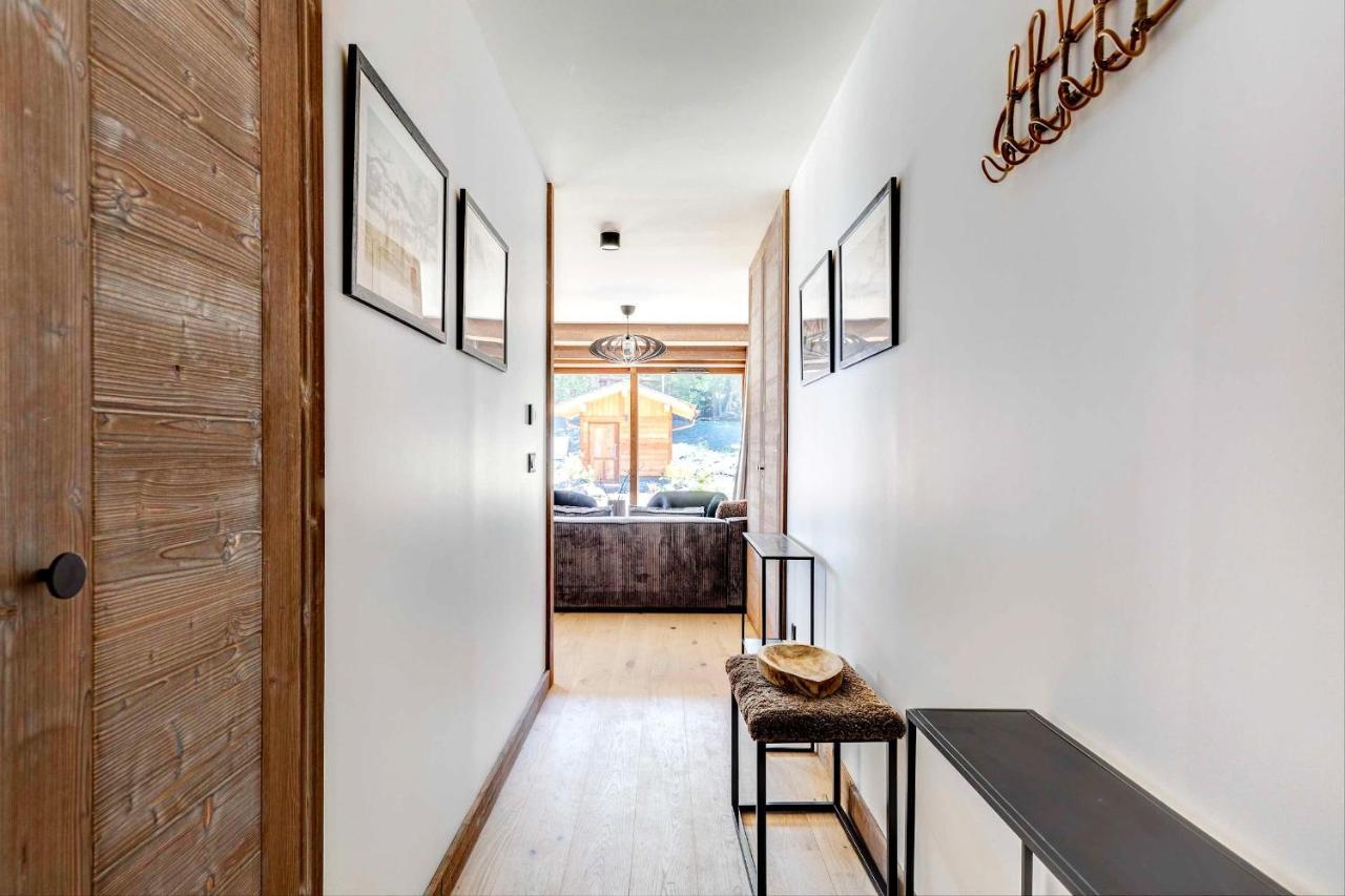 4-Room Apartment With Garden, Gym And Shared Spa Megève Kültér fotó
