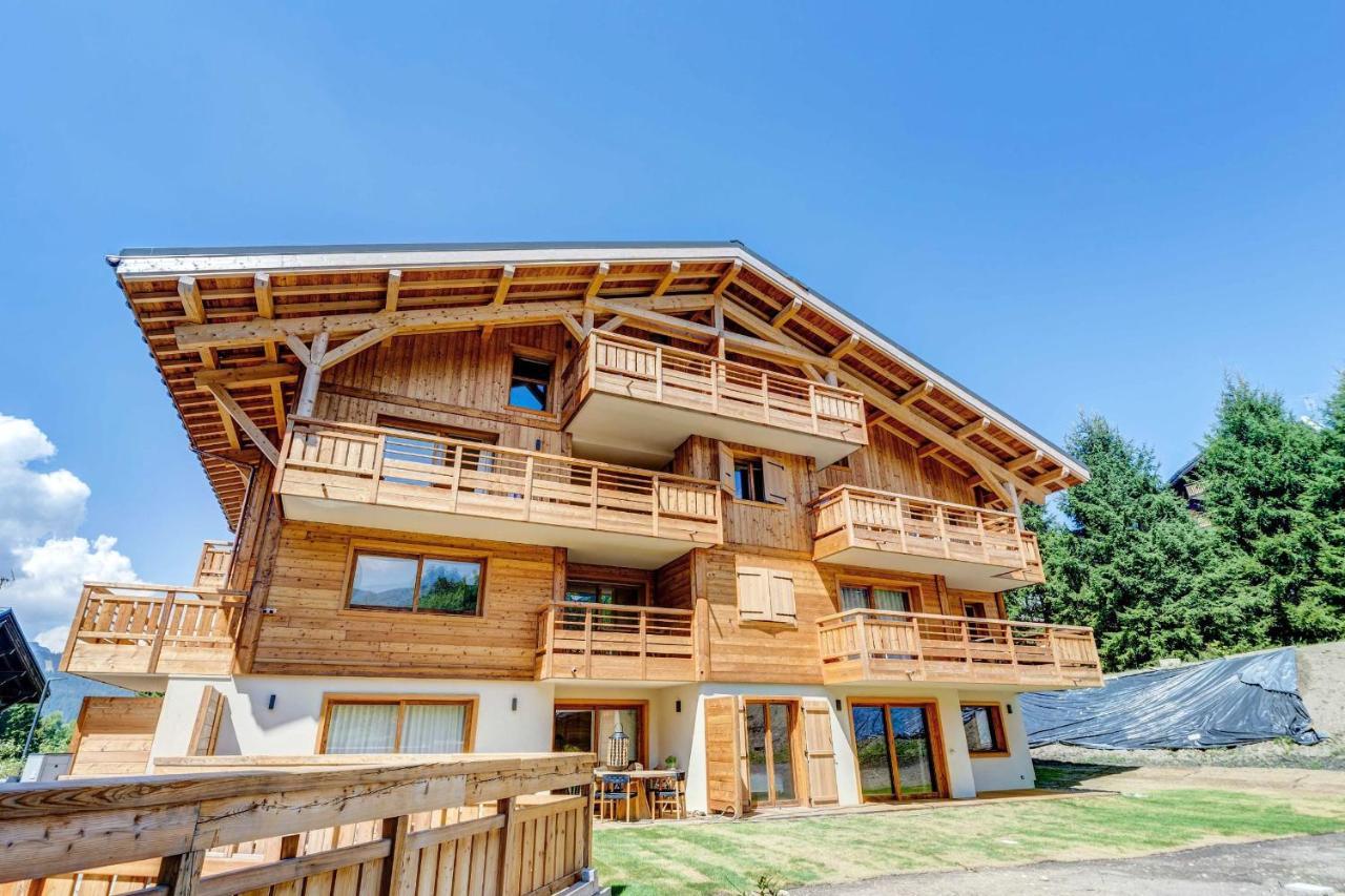 4-Room Apartment With Garden, Gym And Shared Spa Megève Kültér fotó