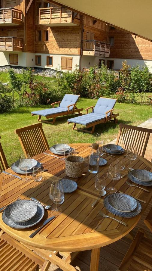 4-Room Apartment With Garden, Gym And Shared Spa Megève Kültér fotó