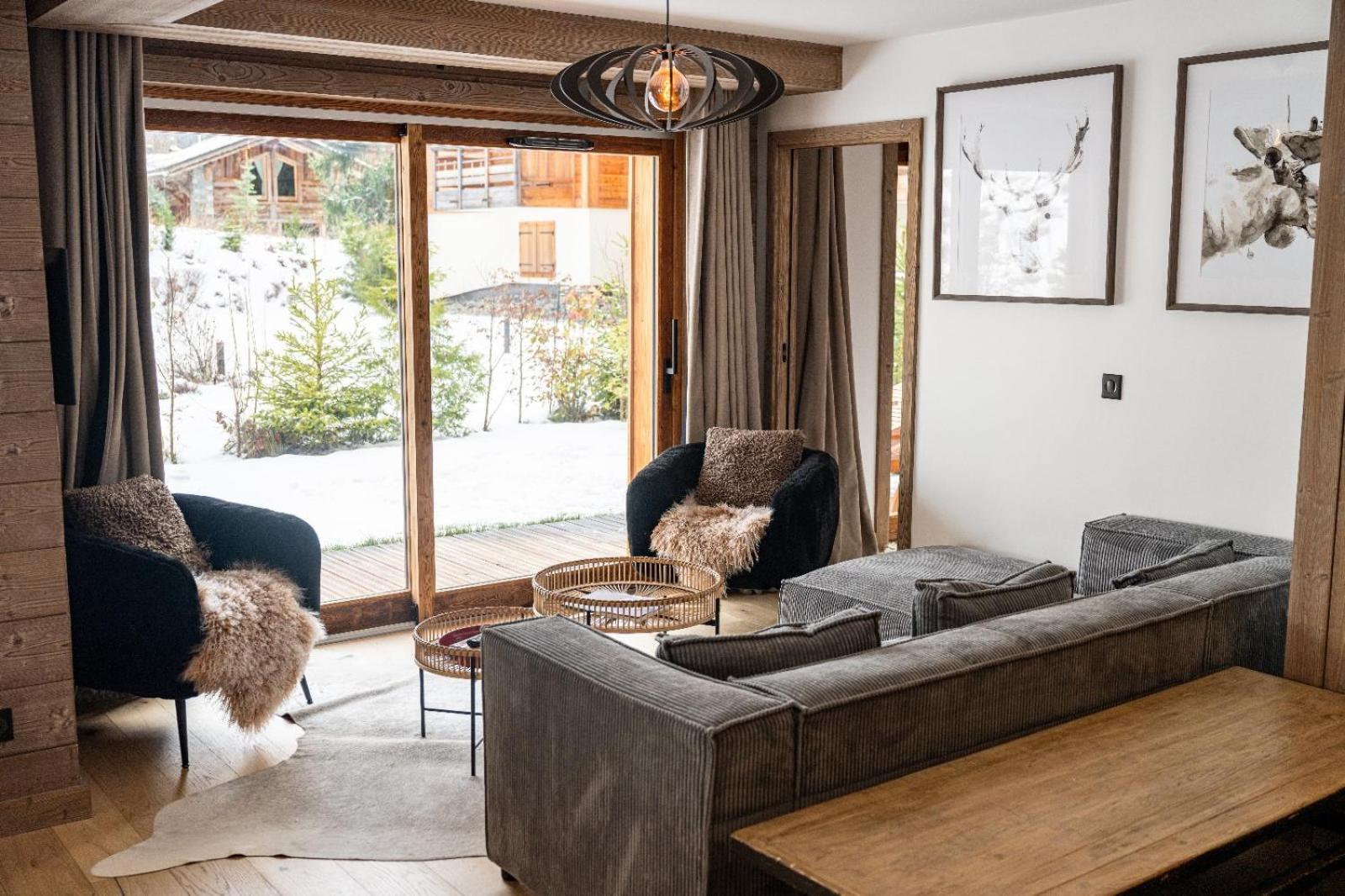 4-Room Apartment With Garden, Gym And Shared Spa Megève Kültér fotó